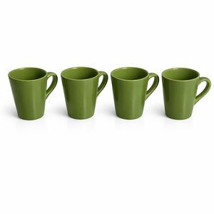 4 Essential Home Mugs In Fiesta Green Vintage 2005 HTF rare